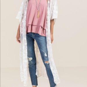 White Lace Kimono